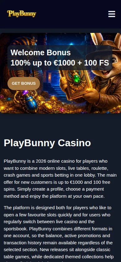 Die PlayBunny Casino App